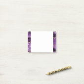 Post-it® Agate violet Parties scintillant or violet (Sur un bureau)