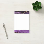 Post-it® Agate Violet violet or Parties scintillant Géode (Bureau)