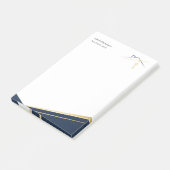 Post-it® Agent immobilier de luxe moderne Navy Gold (Incliné)
