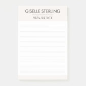 Post-it® Agent immobilier Neutral Professionnel (Devant)