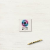 Post-it® Agir avec un but (Sur un bureau)