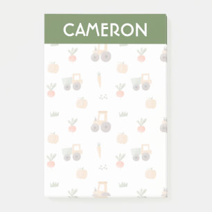 Post-it® Agritourisme jardin aquarelle Motif amusant