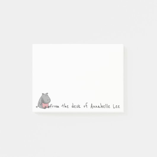 Post-it® Aide d'hippopotame (Devant)