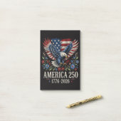 Post-it® Aigle Américain 250e Anniversaire (Sur un bureau)
