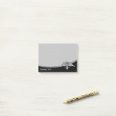 Post-it® Aigle gris à deux têtes (Sur un bureau)