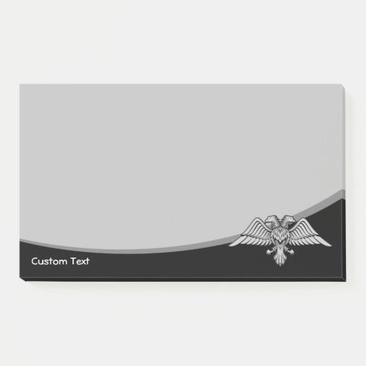 Post-it® Aigle gris à deux têtes (Devant)