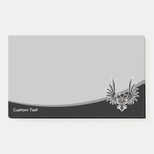 Post-it® Aigle noir à deux têtes (Devant)