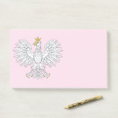 Post-it® Aigle polonais (Sur un bureau)