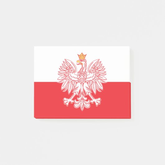 Post-it® Aigle Polonais En Rouge (Devant)