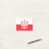 Post-it® Aigle Polonais En Rouge (Sur un bureau)
