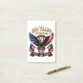 Post-it® Aigle We The People 250 Ans (Sur un bureau)