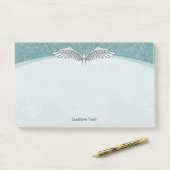 Post-it® Ailes d'ange Bleu (Sur un bureau)