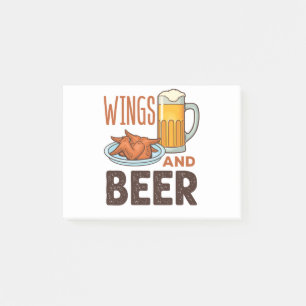 Post-it® Ailes et ailes de poulet de bière Boire