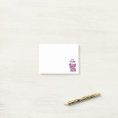 Post-it® aimant d'invitation pour 100 jours d'école (Sur un bureau)