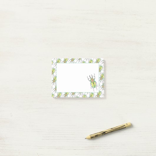 Post-it® Aimer le scarabée arc-en-ciel (Sur un bureau)