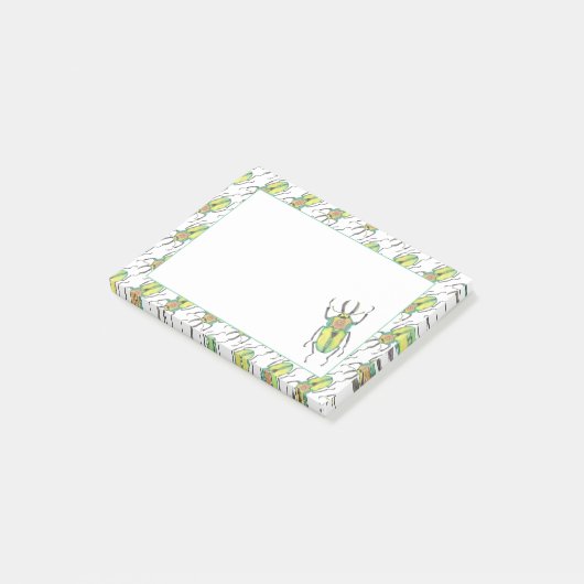 Post-it® Aimer le scarabée arc-en-ciel (Incliné)