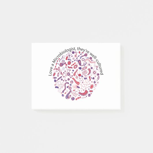 Post-it® Aimer un microbiologiste (Devant)