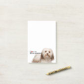Post-it® Aimez mes notes de post-it de Havanese (Sur un bureau)