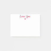 Post-it® Aimez votre coeur rouge (Devant)