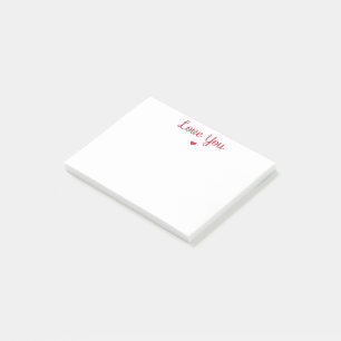 Post-it® Aimez votre coeur rouge