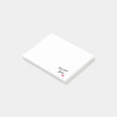 Post-it® Aimez-vous baiser personnalisé Post-It (Incliné)
