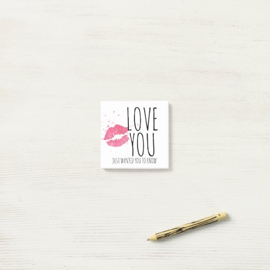 Post-it® Aimez-vous des notes d'amour (Sur un bureau)