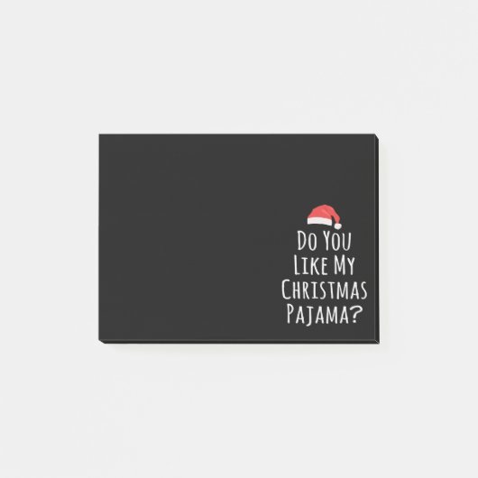 Post-it® Aimez-vous mon pyjama de Noël ? (Devant)
