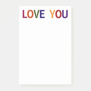 Post-it® Aimez-vous multicolore 4 x 6