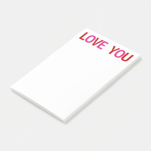 Post-it® Aimez-vous rose rouge (Incliné)