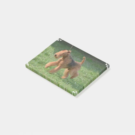 Post-it® Airdale doux Terrier (Incliné)