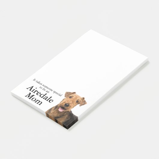Post-it® Airedale Mom Post Notes (Incliné)