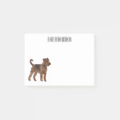 Post-it® Airedale terrier dog cartoon (Devant)