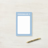 Post-it® Airy Blue Modern Personnalisé Versatile (Sur un bureau)