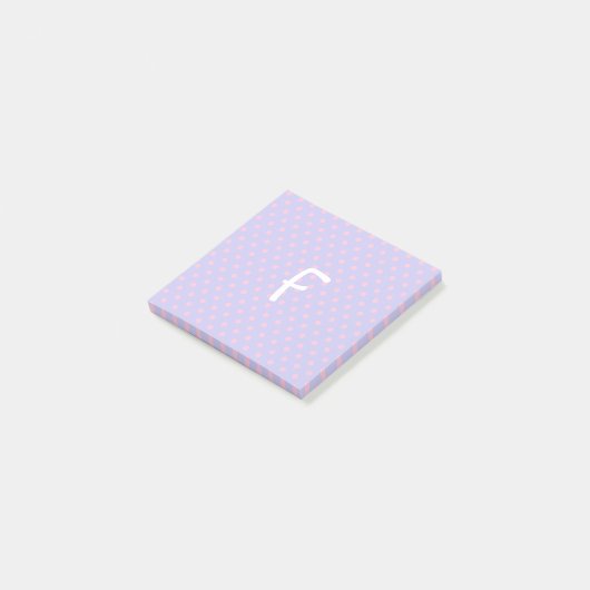 Post-it® Ajouter les notes post-it Pois violettes lumineuse (Incliné)