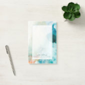 Post-it® Ajouter un nom | AversAversion - Aquarelle bleue (Bureau)