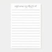 Post-it® Ajouter un nom - Calligraphie simple avec des lign (Devant)