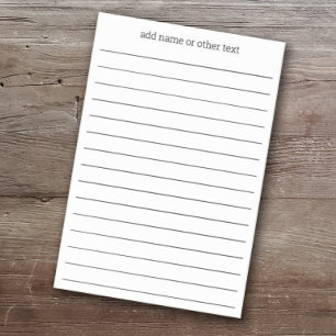 Post-it® Ajouter un nom - Police Serif simple avec des lign
