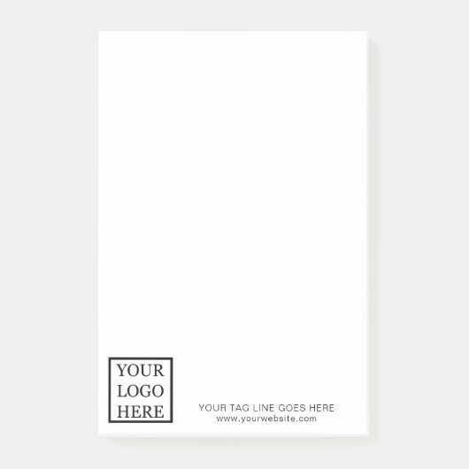 Post-it® Ajouter Votre Logo Entreprise Promotionnel Simple (Devant)