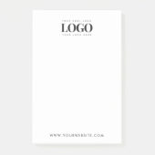 Post-it® Ajouter votre logo Rectangle personnalisé Entrepri (Devant)