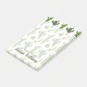 Post-it® Ajouter votre nom| Collection Llamarama| Cactus mi (Incliné)