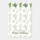 Post-it® Ajouter votre nom| Collection Llamarama| Cactus mi (Devant)