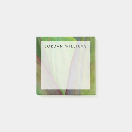 Post-it® Ajouter votre nom| Détail du Plante Agave (Devant)