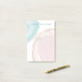 Post-it® Ajouter votre nom| Pierres Gem I (Sur un bureau)