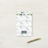 Post-it® Ajouter votre nom| Plante Happiness Collection Suc (Sur un bureau)