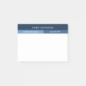 Post-it® Ajouter Votre Nom Simple Dark Blue (Devant)