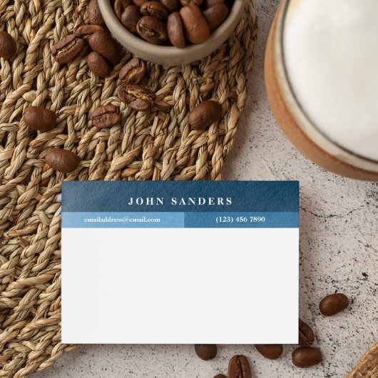 Post-it® Ajouter Votre Nom Simple Dark Blue