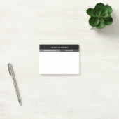 Post-it® Ajouter Votre Nom Simple Grey (Bureau)