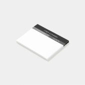 Post-it® Ajouter Votre Nom Simple Grey (Incliné)