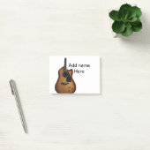 Post-it® Ajouter votre nom texte brun acoustique guitare éd (Bureau)