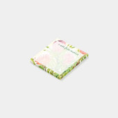 Post-it® Ajoutez vos fleurs tropicales d'aquarelle nommée (Incliné)